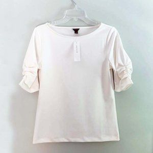 New with Tags! Ann Taylor Ruched Sleeve Blouse